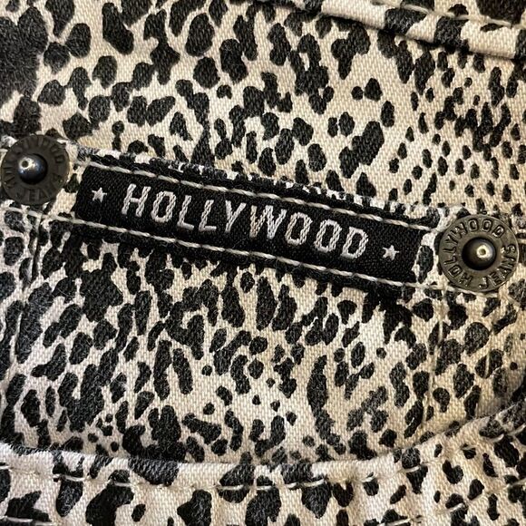 HOLLYWOOD SNAKE PRINT STRETCH FABRIC TROUSERS.  NEW WITH TAGS - Picture 8 of 15